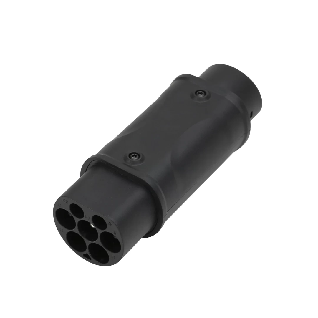 Ev Charging Socket 32A 7.2KW Type2 to Type1 Adapter for Electric Cars with Type 1 Inlet Design-3