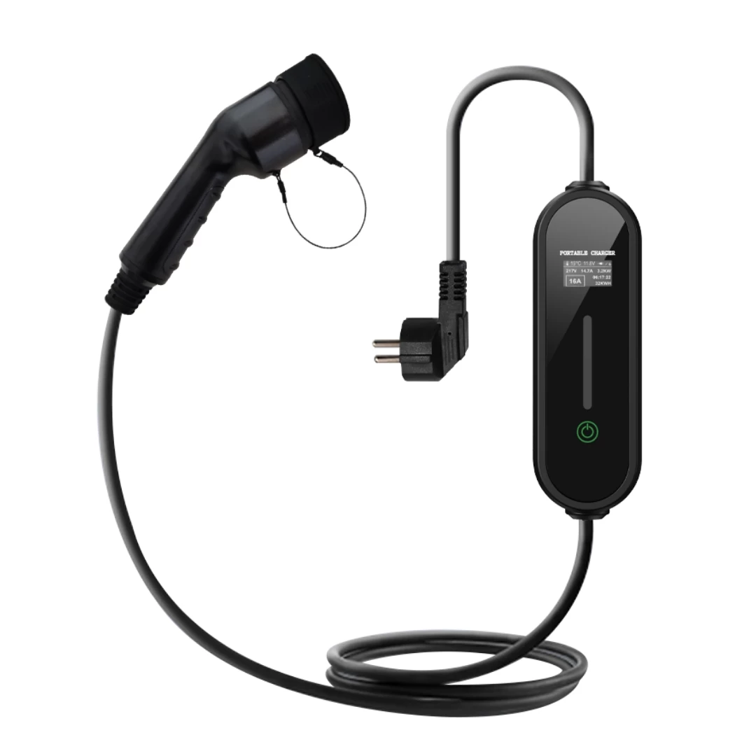 3.5KW 7KW Emergency Portable Home EV Car Charger, Adjustable Portable Fast AC Electric Vehicle Car Charger-2