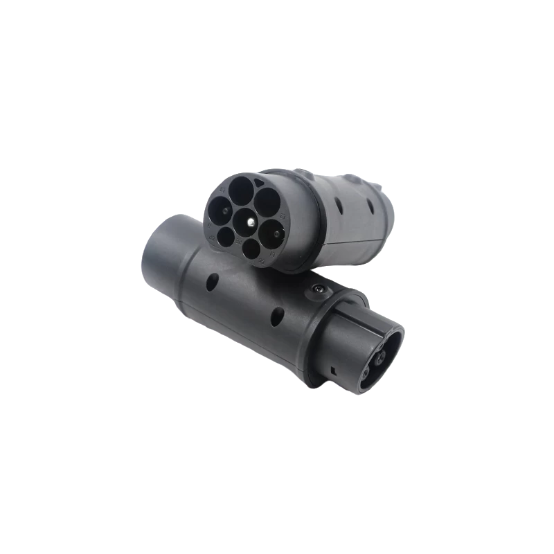 Ev Charging Socket 32A 7.2KW Type2 to Type1 Adapter for Electric Cars with Type 1