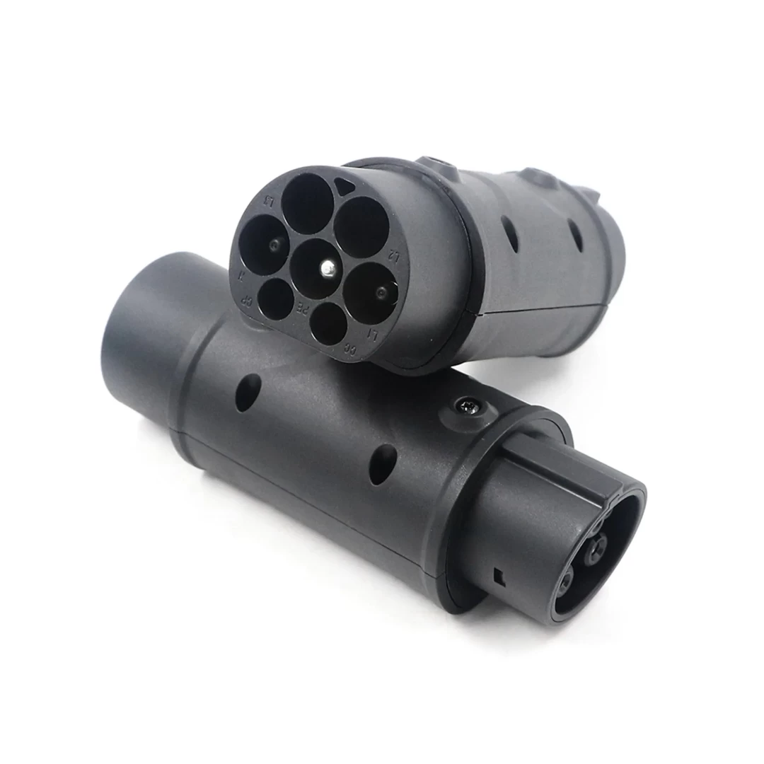 Ev Charging Socket 32A 7.2KW Type2 to Type1 Adapter for Electric Cars with Type 1 Inlet Design-1